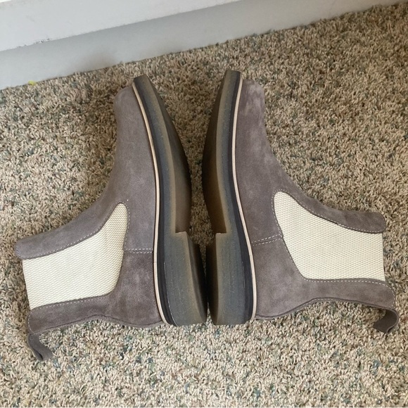 Bueno Free People Suede Chelsea Boots Purple & Cream Sz 39 - Picture 7 of 11